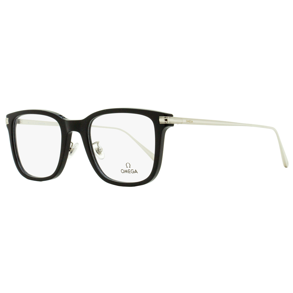 Omega Square Eyeglasses OM5005H 01A Black/Palladium 54mm